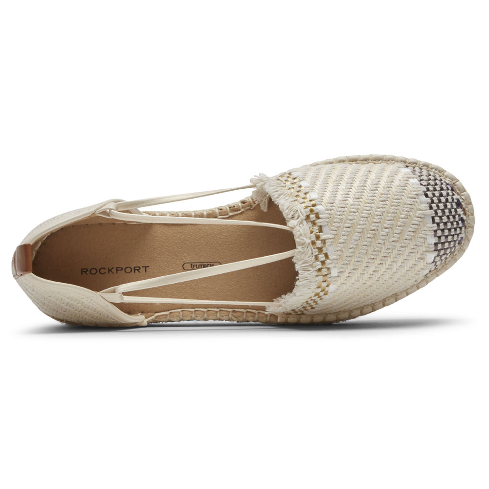 Rockport Womens Seaview Bungee - Slip-On Beige - ZGY914728